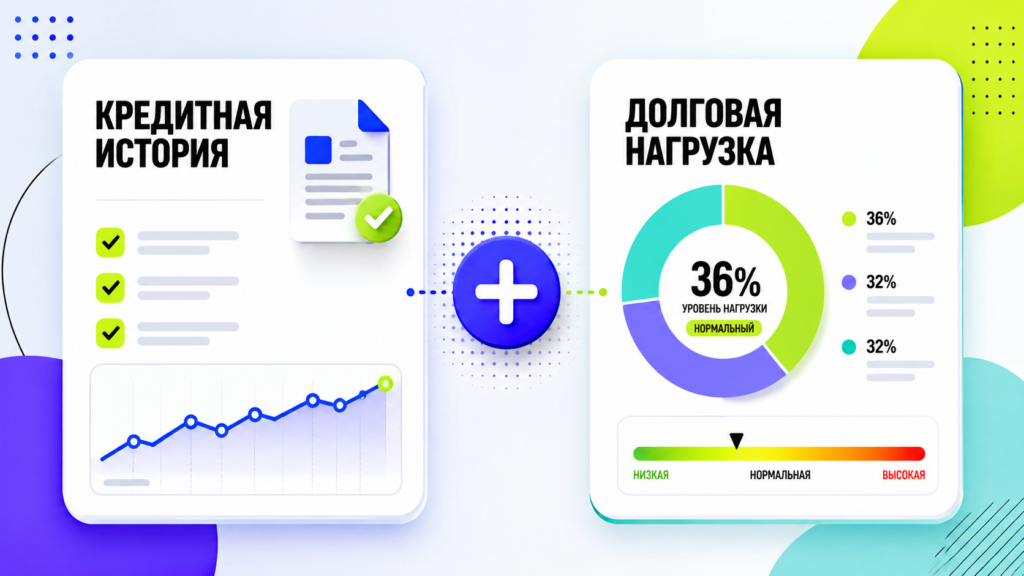 Кредитная история и долговая нагрузка при оценке заёмщика