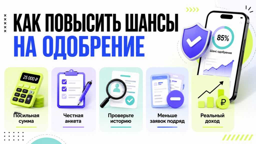 Как повысить шансы на одобрение займа на карту