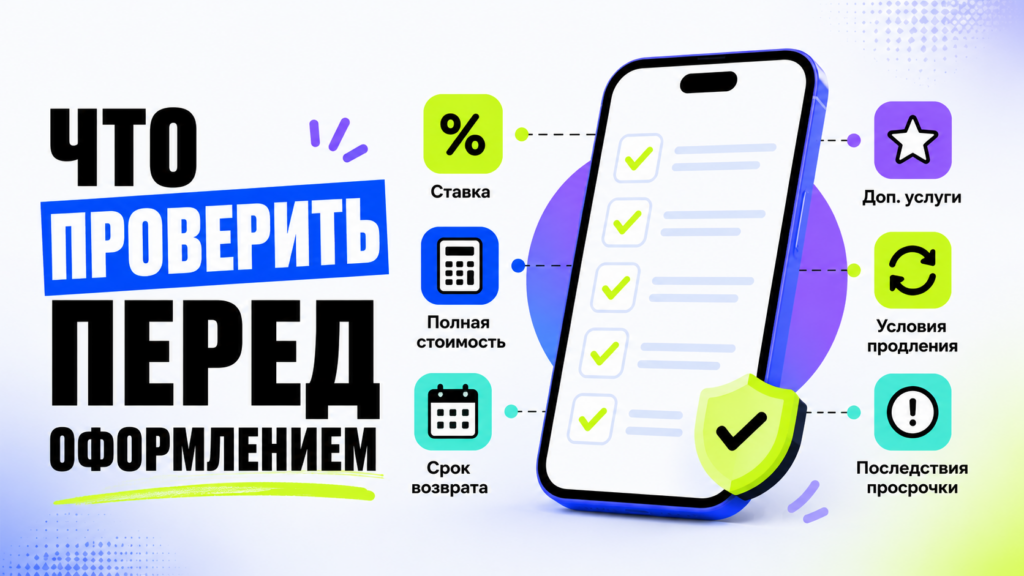 Что проверить перед оформлением займа на карту