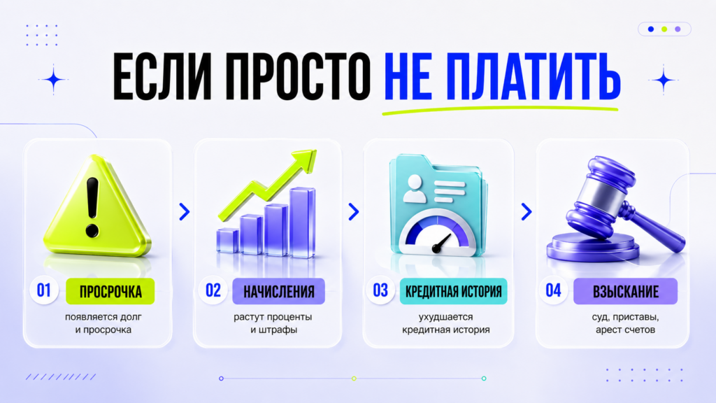 Последствия неуплаты микрозайма
