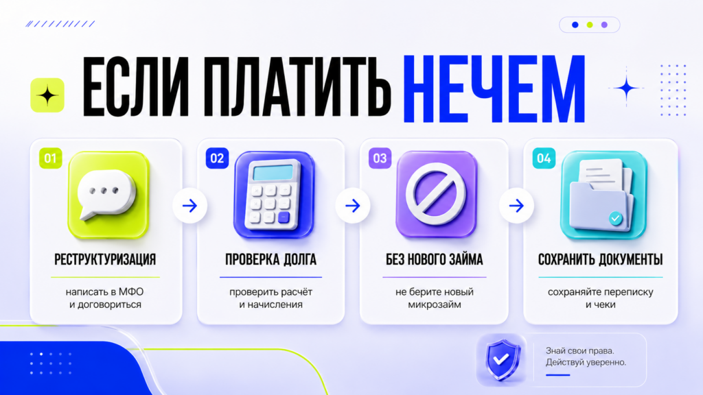 Что делать, если нечем платить микрозайм