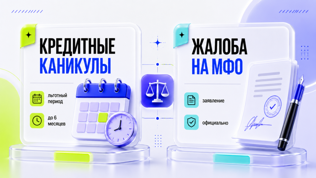 Кредитные каникулы и обращение с жалобой на МФО