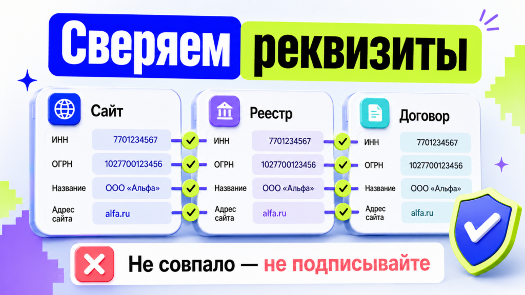 Сверка реквизитов МФО на сайте, в реестре ЦБ и договоре займа