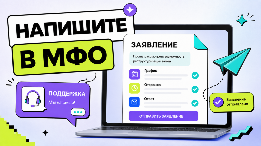 Заявление в МФО о реструктуризации микрозайма